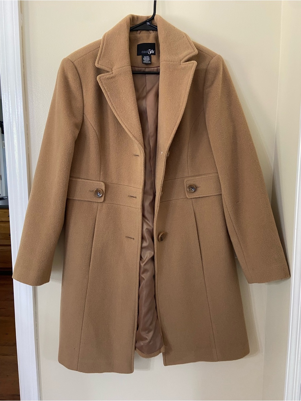 East 5th Camel Pea Coat